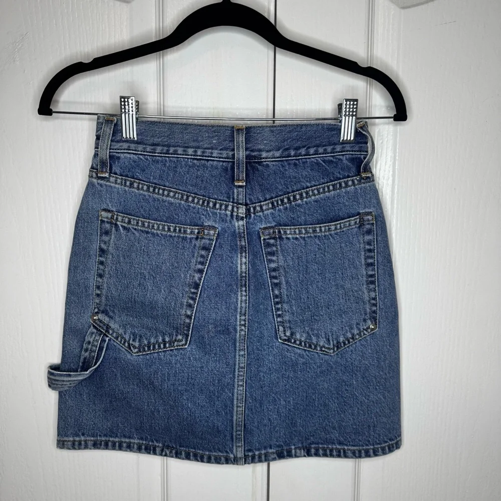 Helmut Lang Femme Utility Denim Mini Skirt